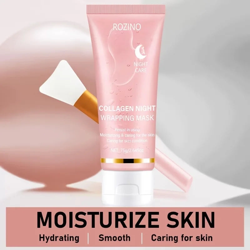 Collagen Overnight Facial Mask With Hyaluronic Acid For Hydration