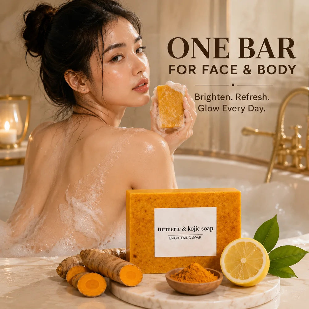 Natural Turmeric Facial And Body Cleansing Bar Handmade Herbal Soap