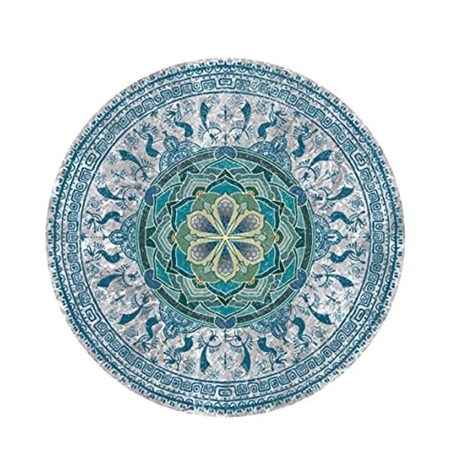 Non Slip Round Yoga Mat For Exercise And Meditation