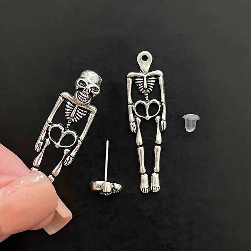 Premium Punk Gothic Skeleton Drop Earrings For Women