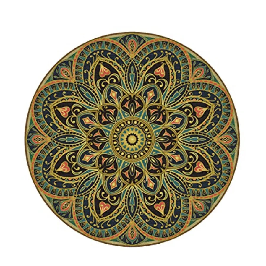 Non Slip Round Yoga Mat For Exercise And Meditation