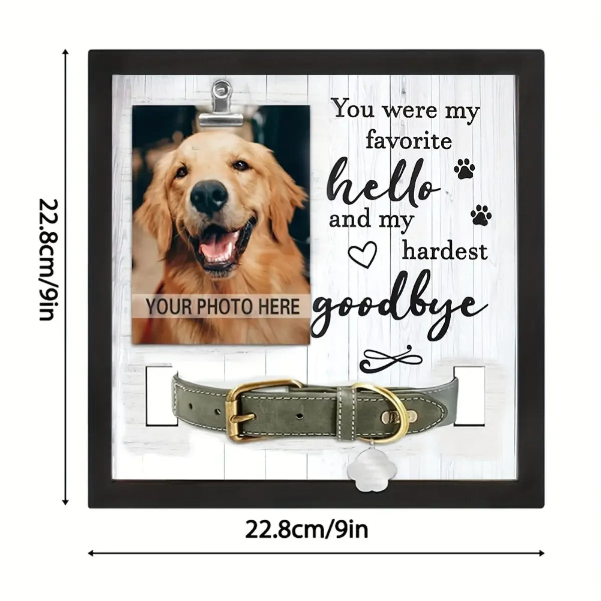 Pet Memorial Photo Frame Dog And Cat Remembrance Keepsake