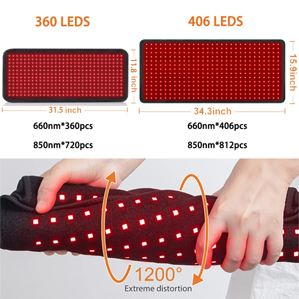 Astarexin LED Light Therapy Heating Pad 660nm 850nm Pain Relief