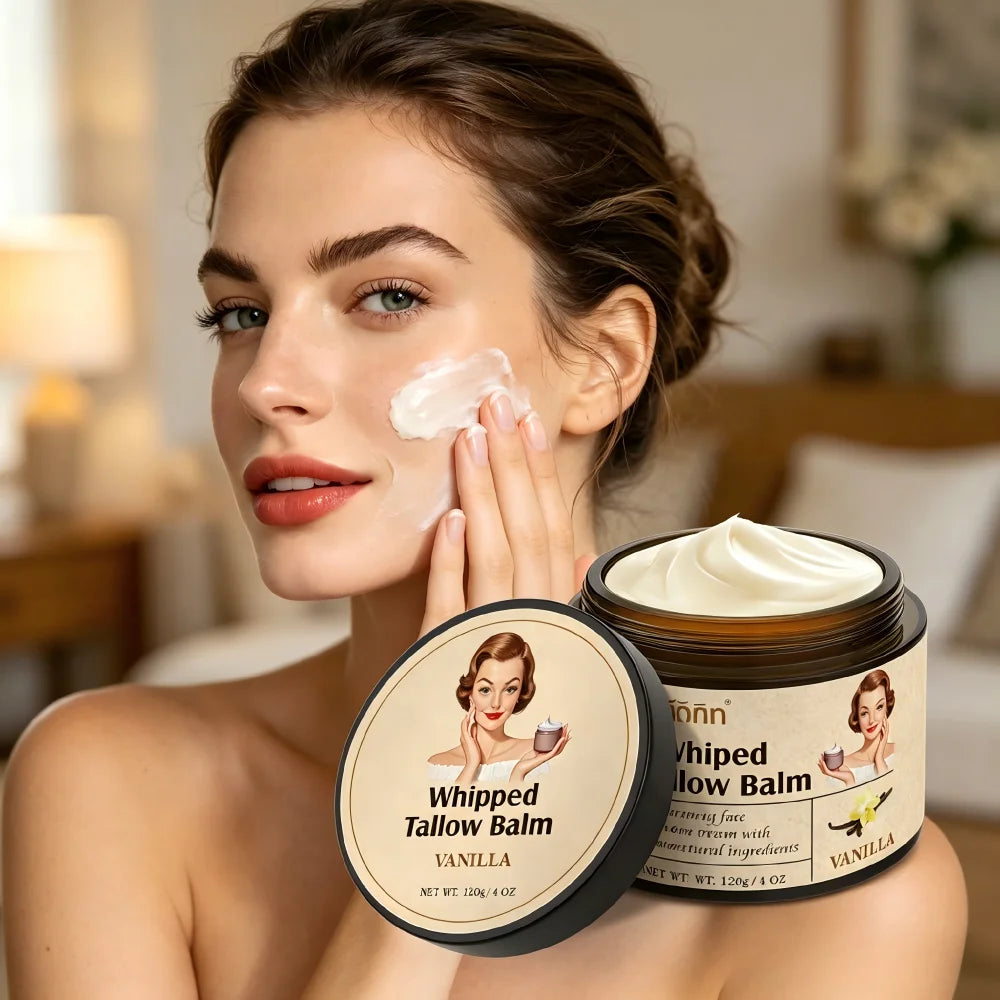 Whipped Tallow Balm With Olive Oil For Deep Hydration