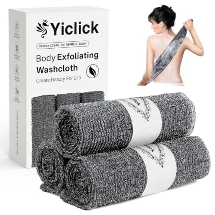 Exfoliating Washcloth Towel For Body And Back Scrubber