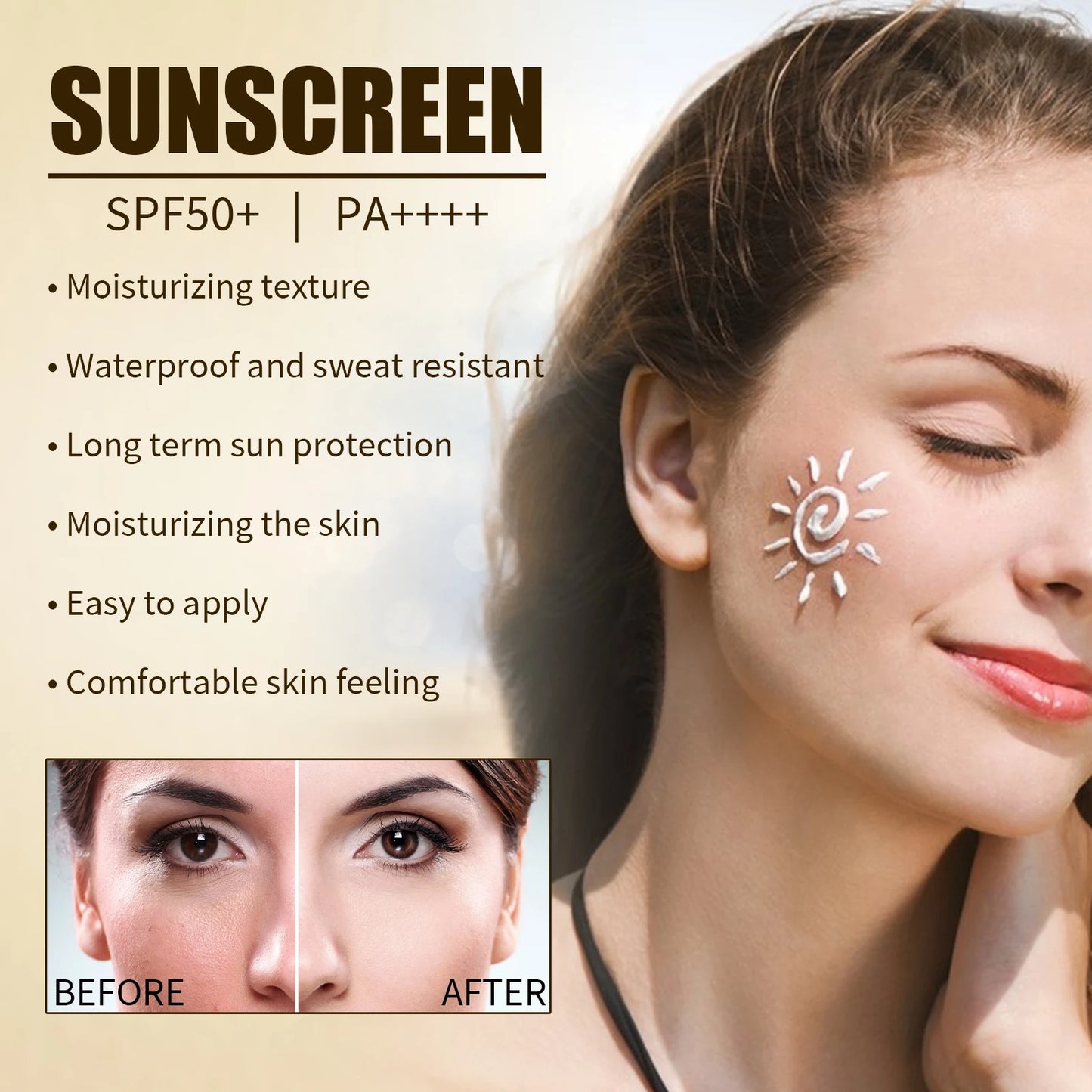 Ouhoe SPF 50 Face Sunscreen Rice Probiotic Brightening Cream