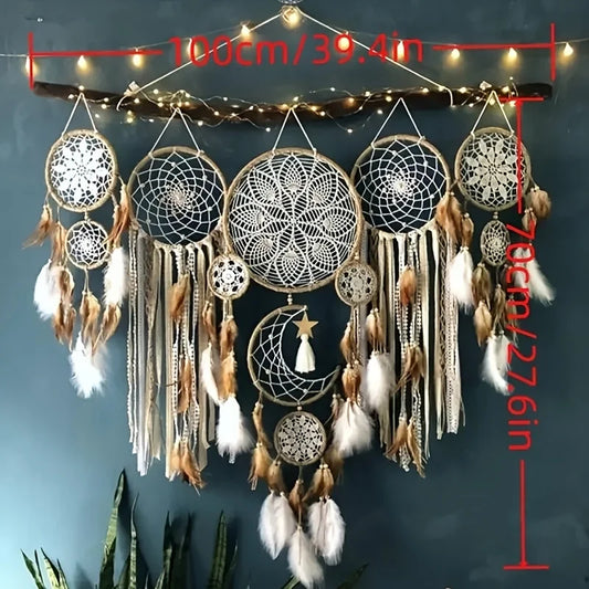 Moon Dream Chaser Dream Catcher Bohemian Wall Decor